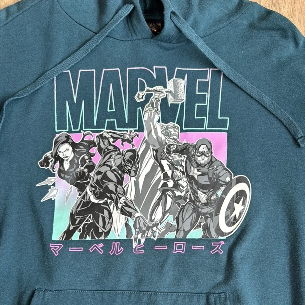 Mad Engine The Avengers “Marvel Heroes” Hoodie Comic Book Sweater Size Medium - Picture 2 of 9